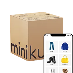 minikuraの保管ボックスとスマートフォンの管理画面